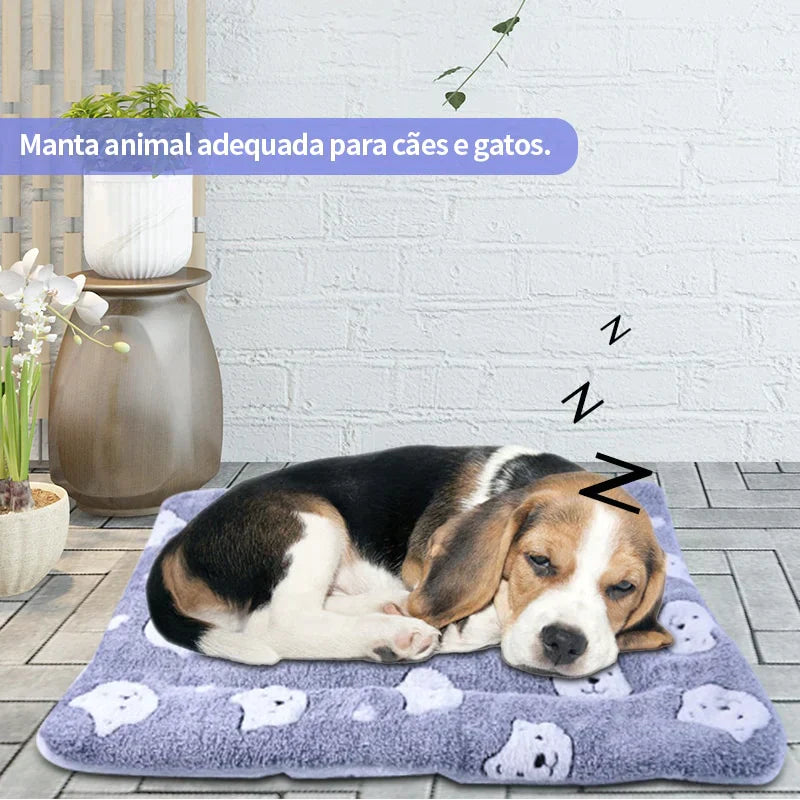 Cobertor peludo - serve como caminha para seu pet - makshopp