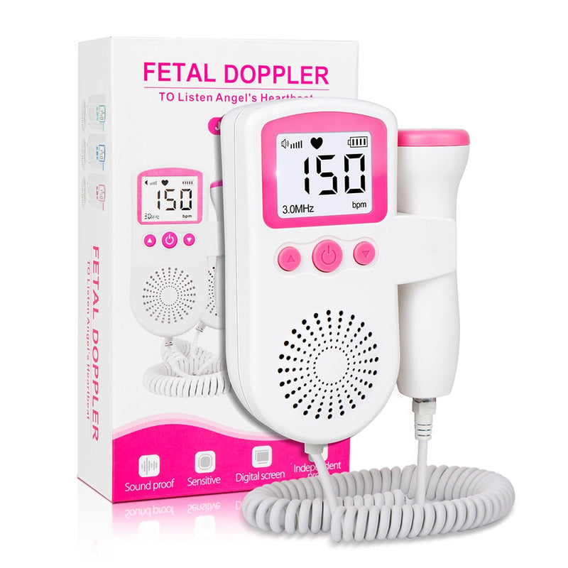 Monitor Fetal - Para ouvir o coraçãozinho do seu bebê - makshopp