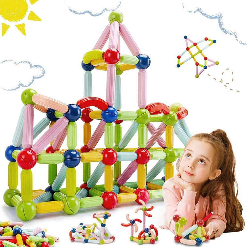 Blocos de Construção Magnéticos - Infantil - makshopp