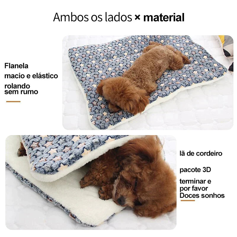 Cobertor peludo - serve como caminha para seu pet - makshopp